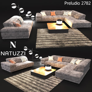 sofa modern style natuzzi 3D