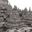 3D borobudur temple