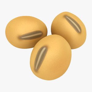 realistic soybean 3D model