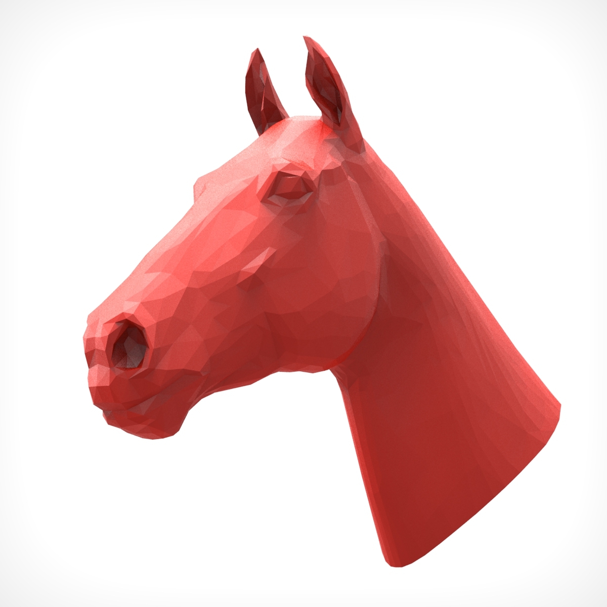 3D model horse head polygonal TurboSquid 1207257