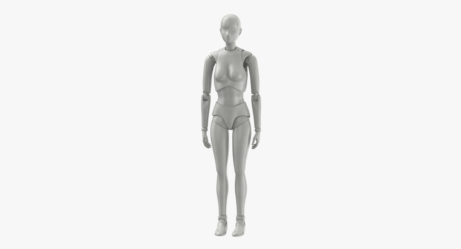 3D female mannequin model TurboSquid 1207317