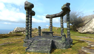 ruined altar 3D model