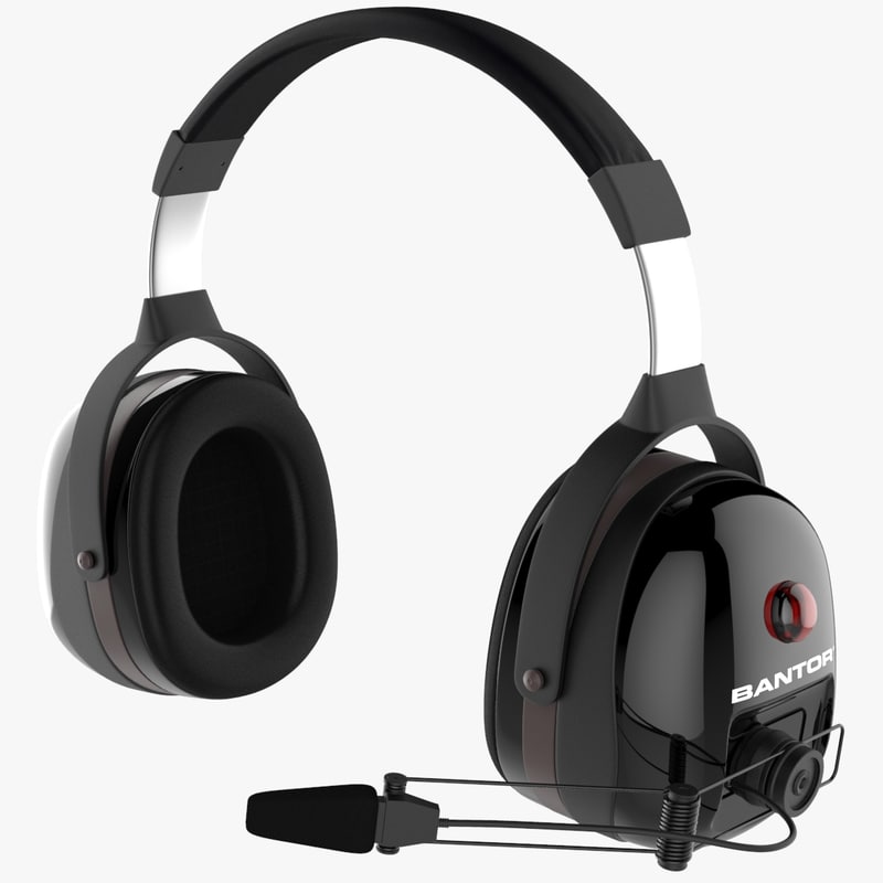 3D headset microphone model TurboSquid 1207377