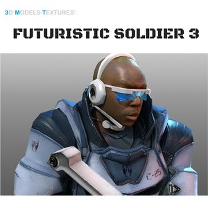 futuristic soldier 3 3D