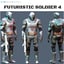 3D futuristic soldier