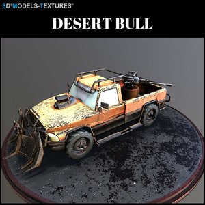 3D desert bull
