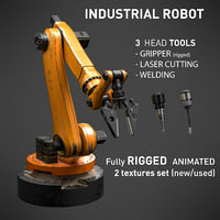 Industrial Robot 6 Axes mechanical Arm - 3 tools