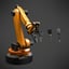3D industrial robot 6 axes model