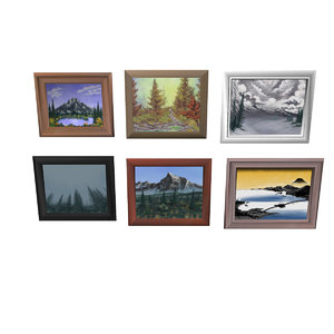 paintings frame 3D model