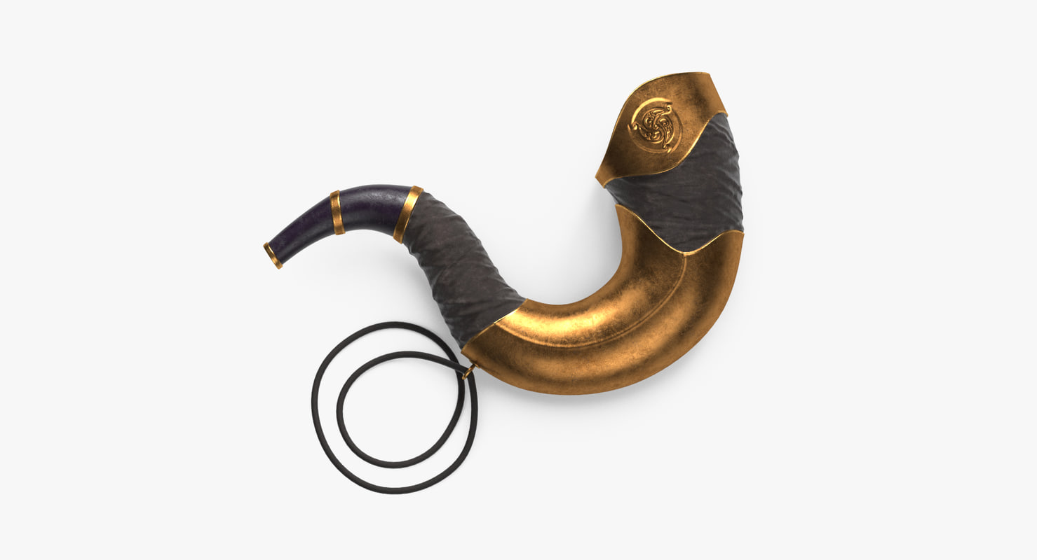 3D battle horn TurboSquid 1207697