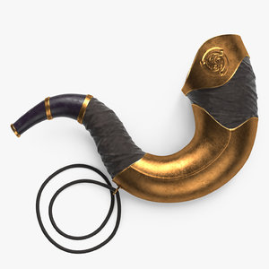 3D battle horn