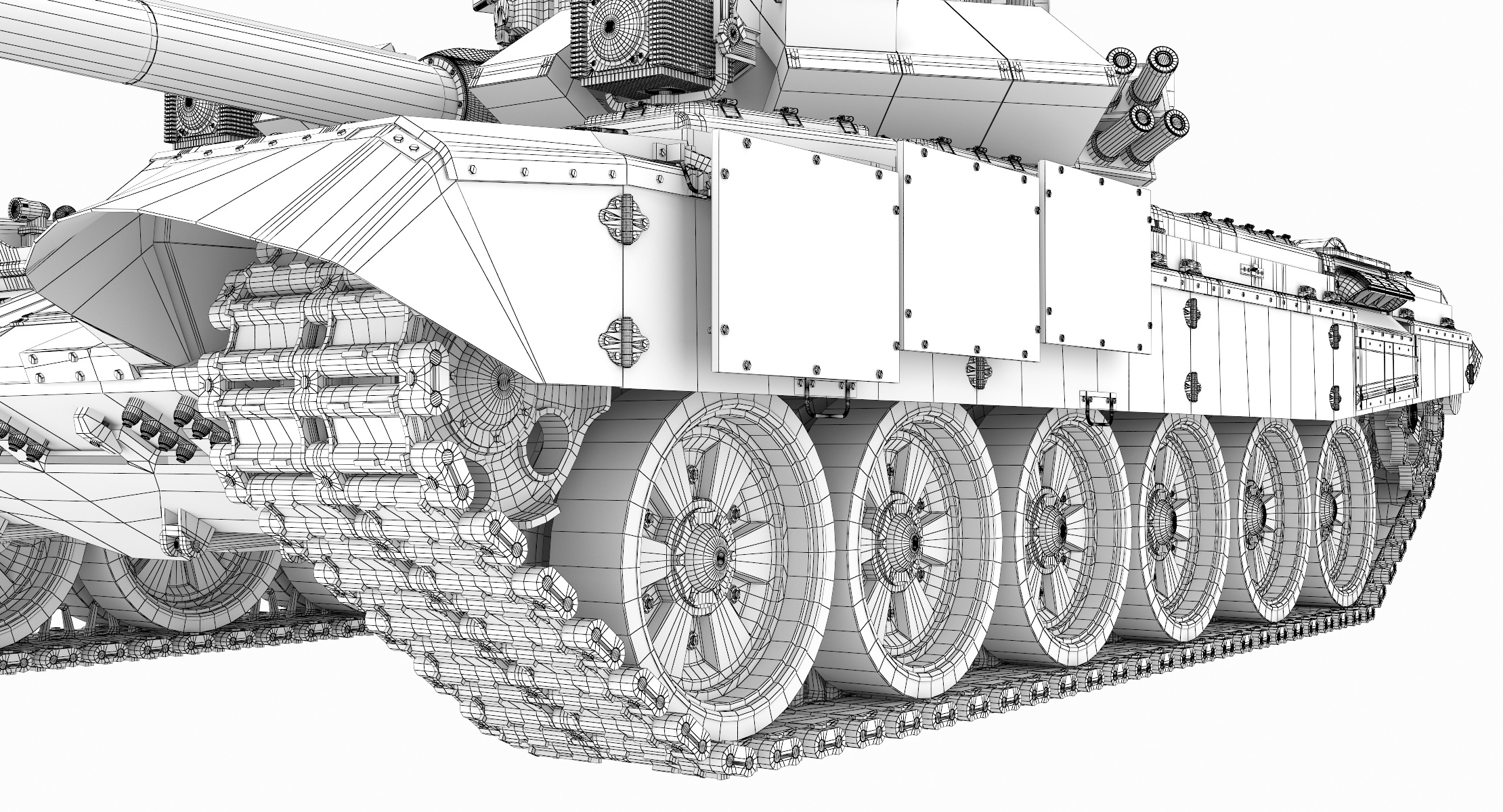 坦克t-90a3d模型