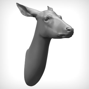deer realistic head model
