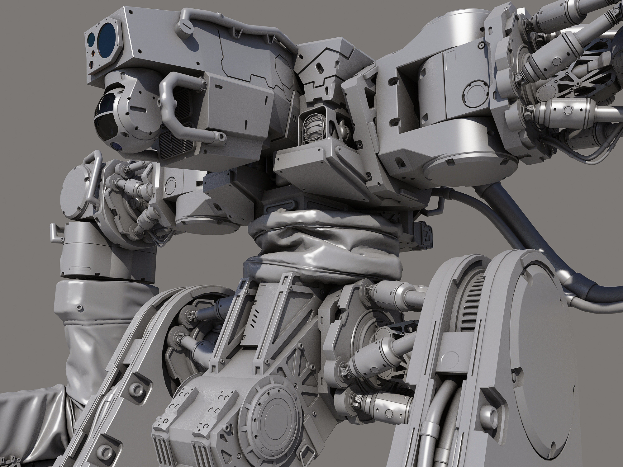 战斗机器人3d模型