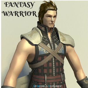 3D fantasy warrior
