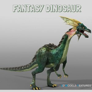 3D fantasy dinosaur