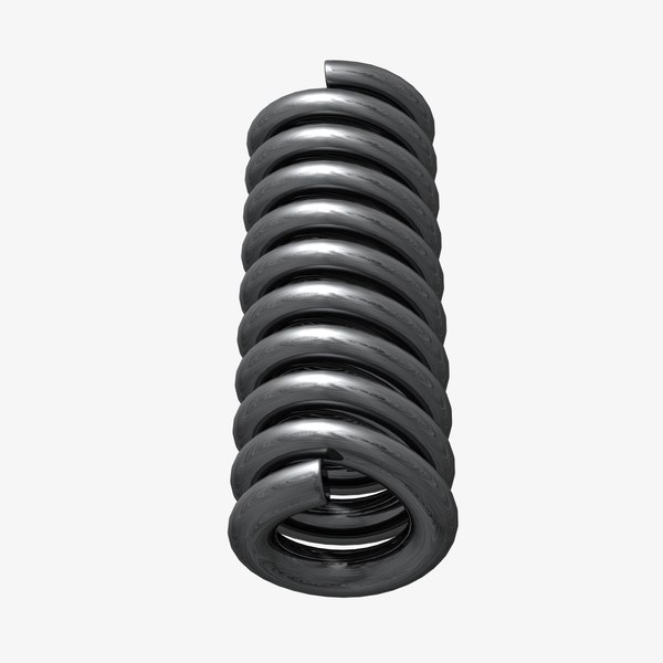 3D coil spring TurboSquid 1208585