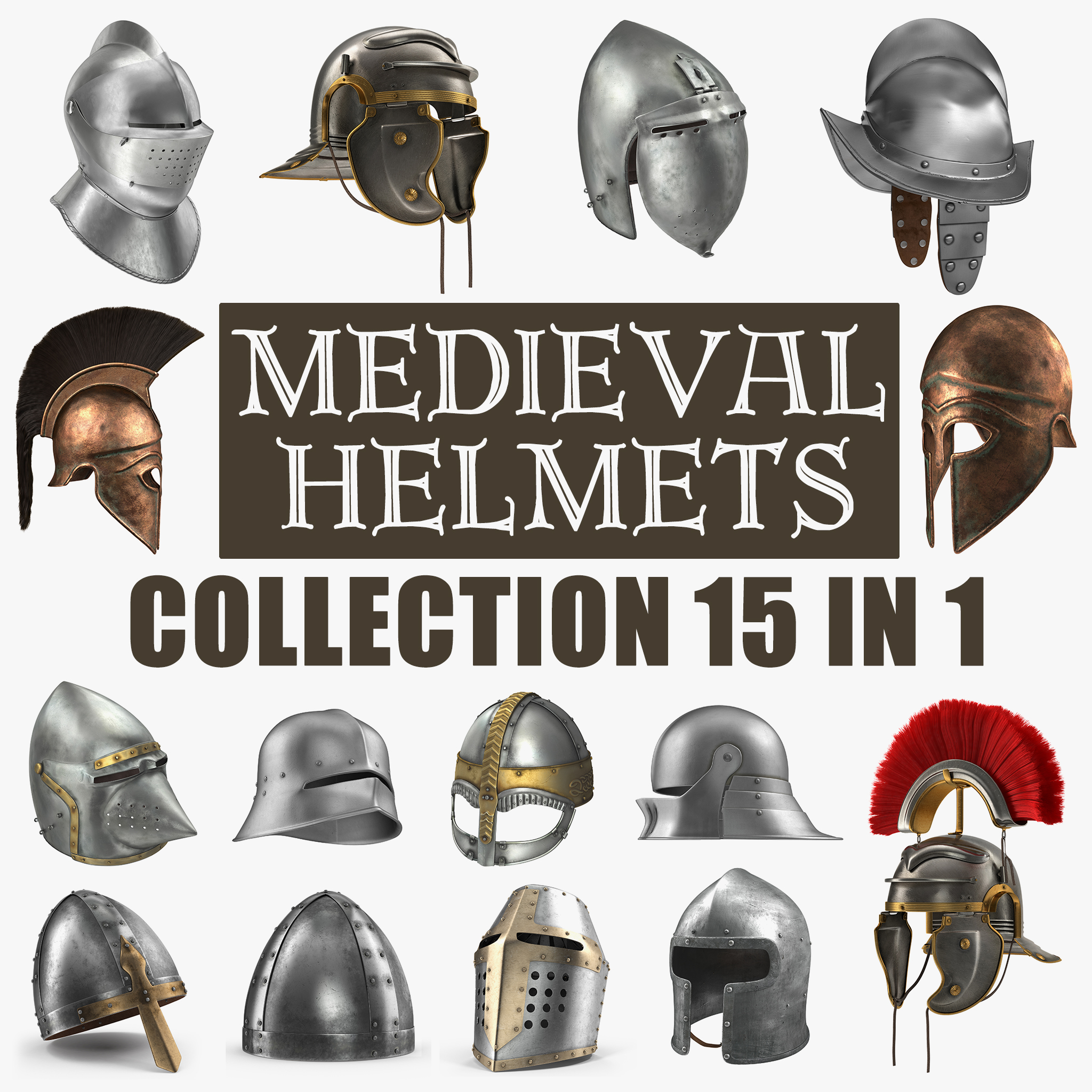 medieval helmets anme