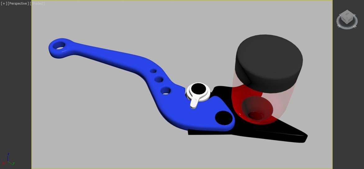 3D brake lever TurboSquid 1208668