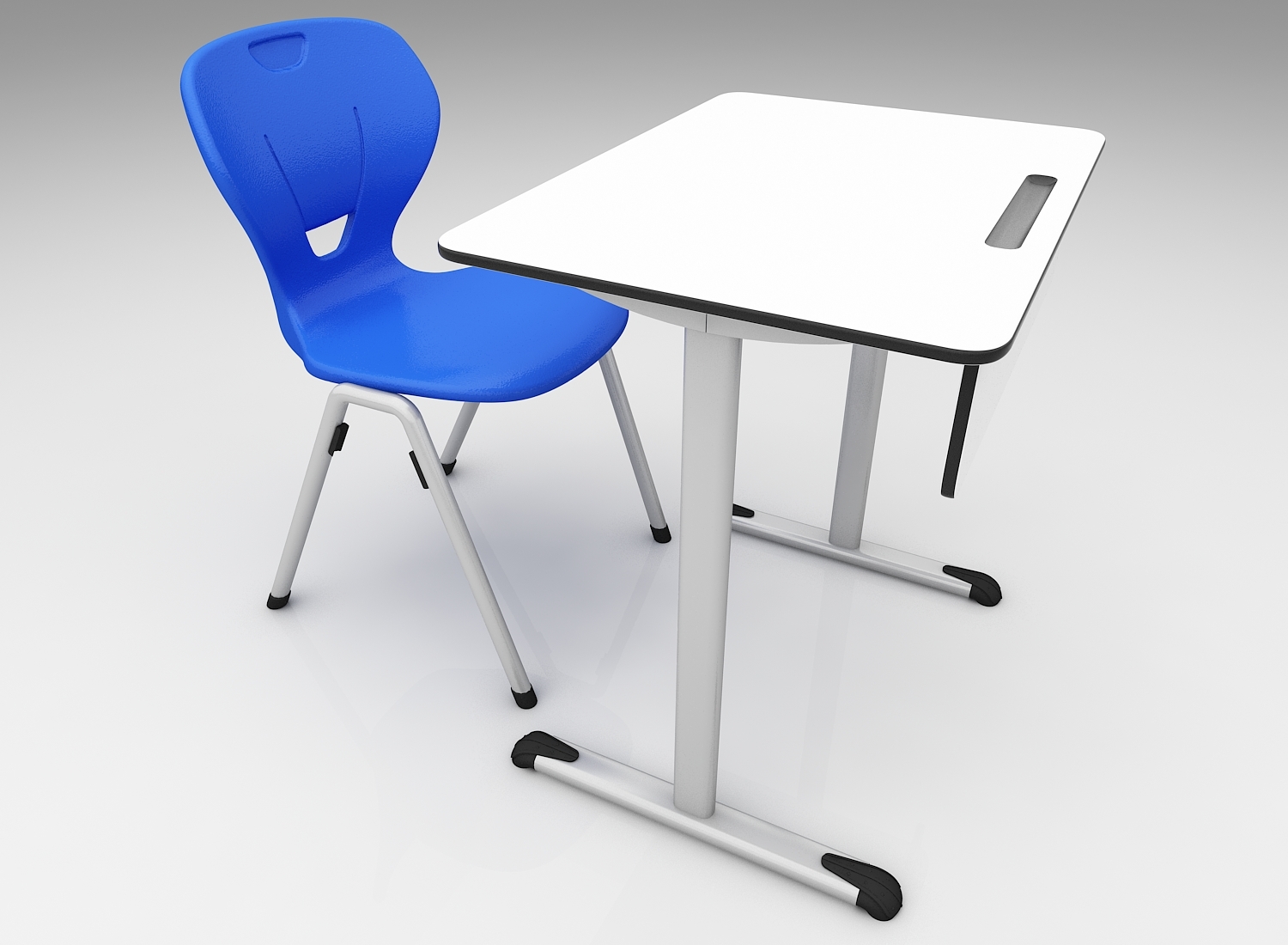 Students Desk 3d Turbosquid 1208686