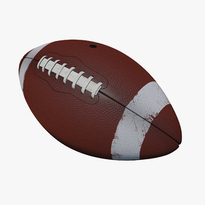 3D american football ball