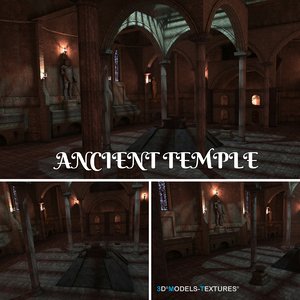 3D ancient temple