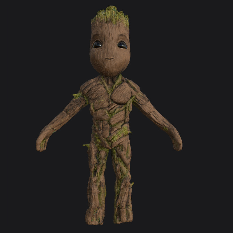 Baby groot 3D model TurboSquid 1209096