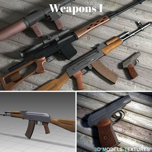 3D weapons 1 model