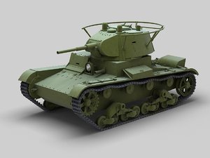 3D soviet tank t-26