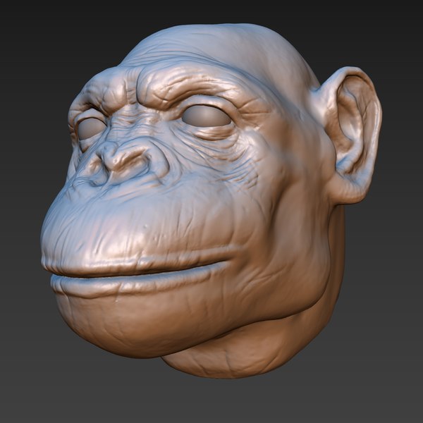 download monkey 3d model for blender