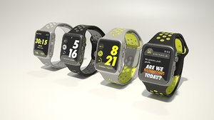 3D apple watch nike model