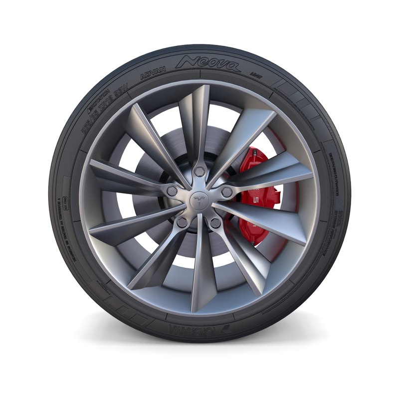 Tesla x wheel brakes 3D - TurboSquid 1209306