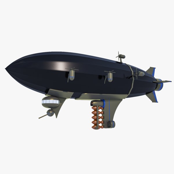 Blimp 3d Models For Download Turbosquid