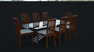 3D dining table