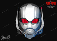 ant-man helmet of captain america civil war movie ready for 3d printing
