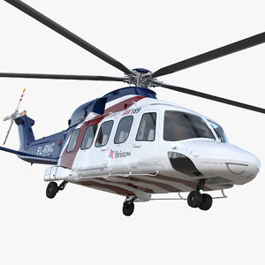 corporate transport helicopter agusta westland 3D