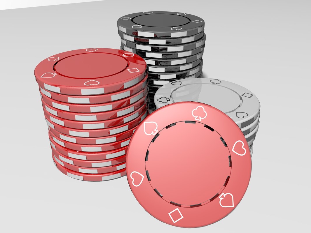 3d model casino chips