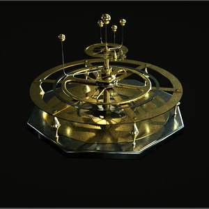 gold planetarium model