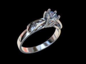 3D wedding ring model