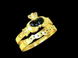 diamond ring jewelry 3D model