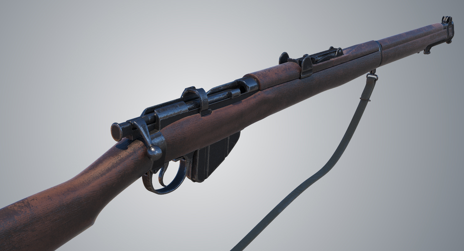 Lee enfield mk3 3D model TurboSquid 1209932