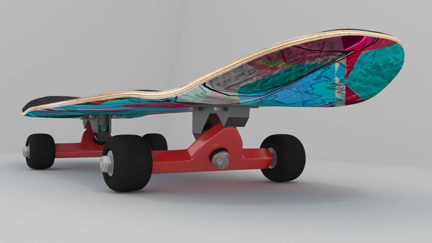 skateboard 3d model stl free download