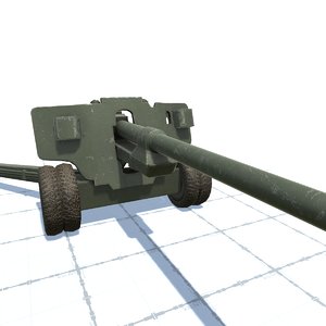 3D 100 mm gun bs-3 model