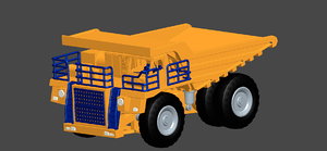3D model realistic dumpers mines