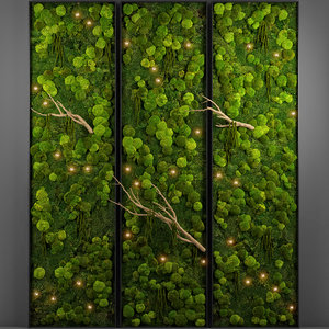 3D panel moss wall