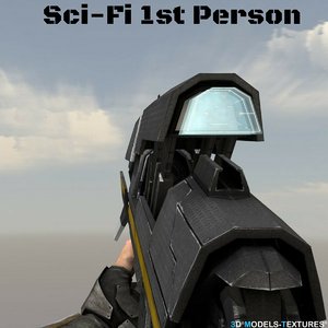 sci-fi person 3D model