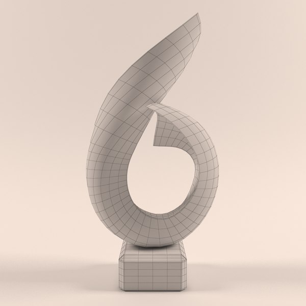 Abstract sculpture 3D model TurboSquid 1210397