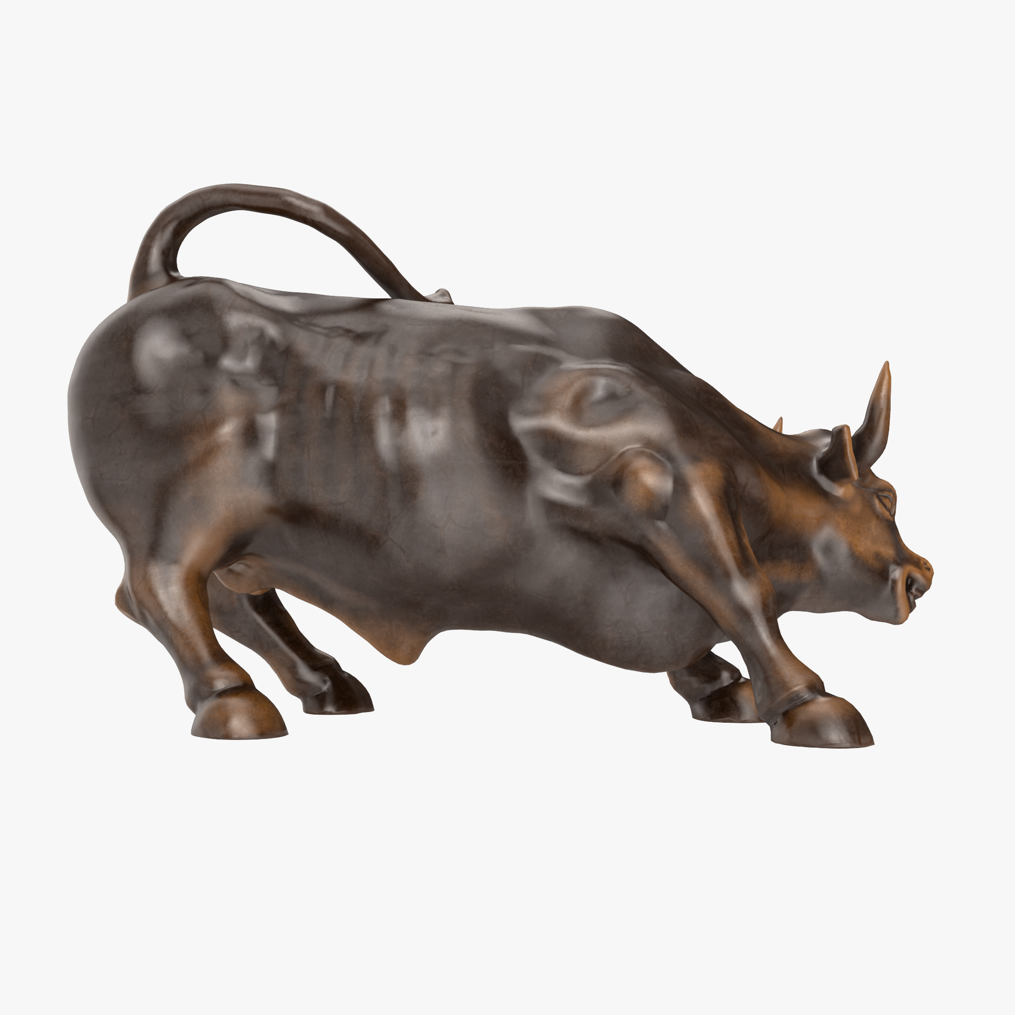 charging bull miniature