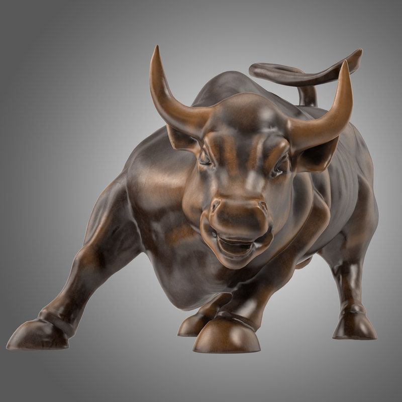 charging bull miniature