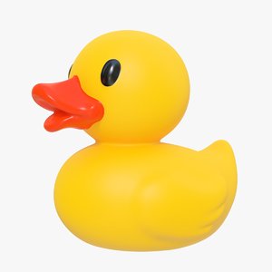3D rubber duck 02 1 model
